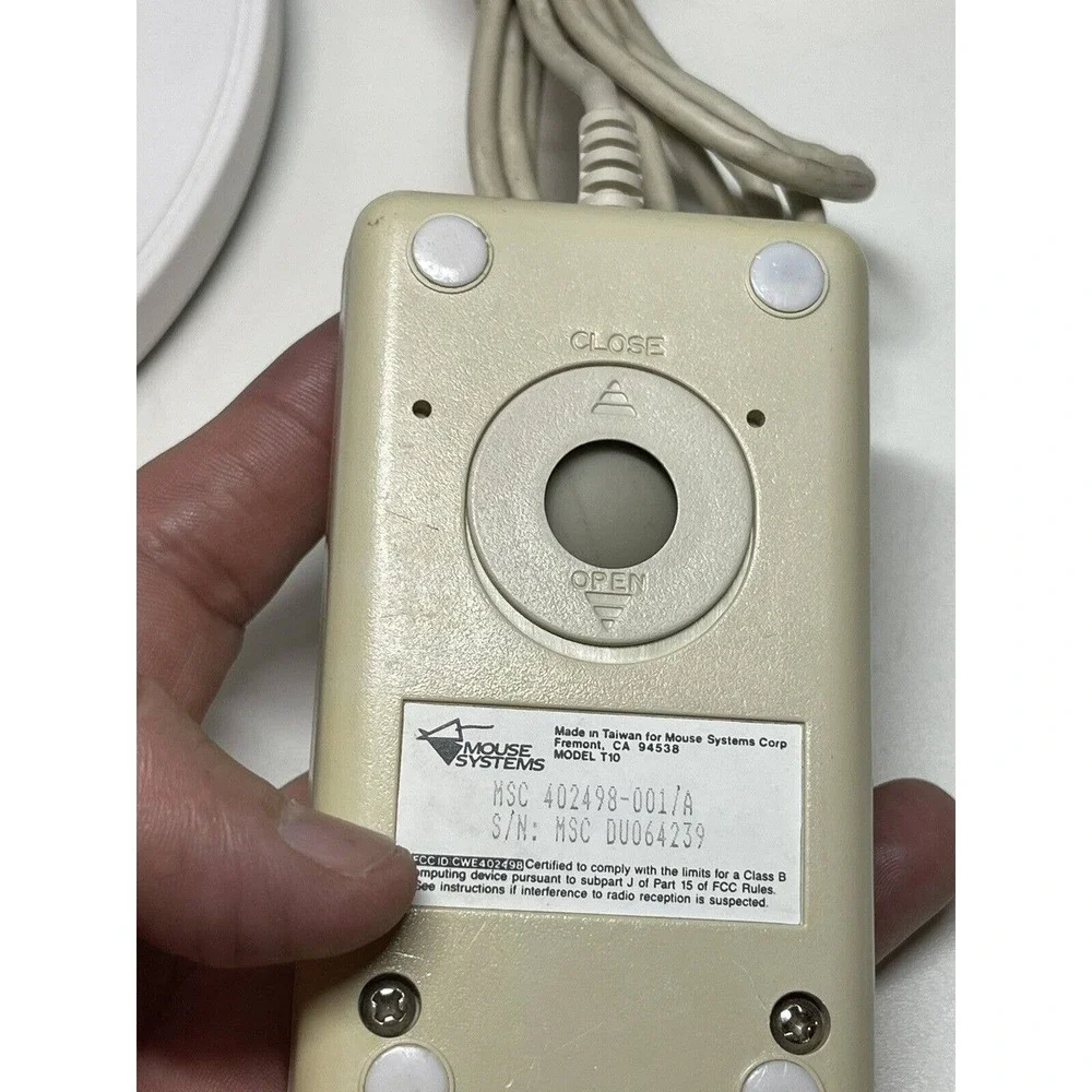 Mouse Systems Model T 10 MSC 402498- 001/A Trackball for vintage Macintosh (21)